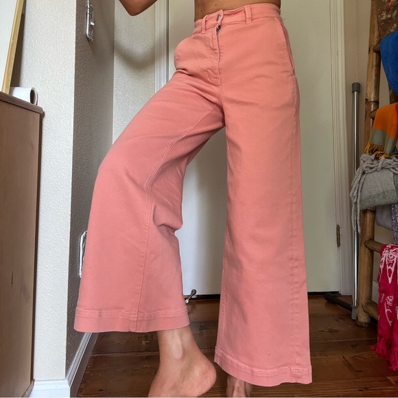 Everlane wide leg pink/orange pants - Picture 4 of 6